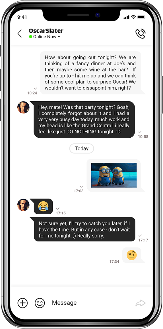 RM Messenger Conversation